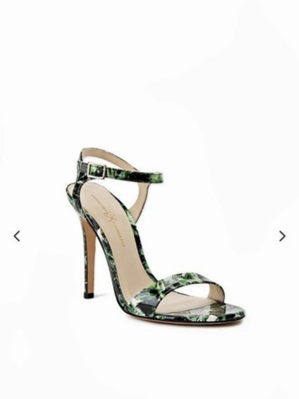 Christina Lombardi Heidi Green & Black High Heels